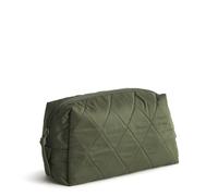 Vera Bradley Trousse de Maquillage en Polyester sergé pour Femme Taille M, Vert Bronze., Taille Unique, Polyester sergé Moyen cosmétique