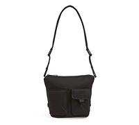 Vera Bradley Sac à bandoulière Main Femme, Noir-Coton recyclé, Taille Unique