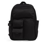 Vera Bradley Utility Large Backpack, Black-Recycled Cotton
