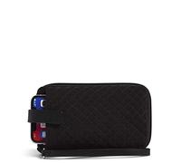 Vera Bradley womens Microfiber Smartphone With Rfid Protection Wristlet, True Black, One Size US