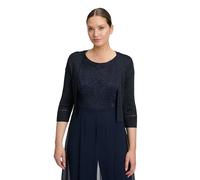 Vera Mont – Boléro femme en maille sans fermeture L Bleu foncé