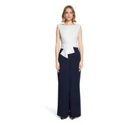 Vera Mont Damen Combinaison à Jambes Larges Bleu/Blanc 48