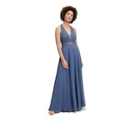 Vera Mont Damen Robe de soirée en Dentelle Blue Stone 36