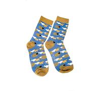 Vera Tucci Chaussettes de luxe à motifs multicolores pour femme - Chaussettes moelleuses pour femme - Chaussettes de luxe pour femme, Motif mouton, taille unique