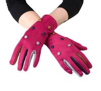 Vera Tucci Gants d'hiver chauds - Gants thermiques unisexes - Sensation daim - RMD2403-181 (framboise, standard)