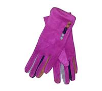 Vera Tucci Margot G05 Gants pour femme Toucher daim écran tactile Multicolore, fuchsia, S