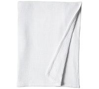 Vera Wang - Couverture pour Grand lit, literie en Coton Luxueux, Peluche et décoration d'intérieur Lourde (Tissage gaufré, Blanc, Grande)