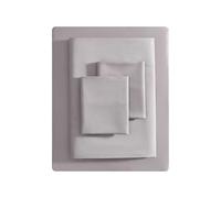 Vera Wang Luxueuse Parure 4 pièces de lit King Size en Satin de Coton Doux et Lisse à 320 Fils/cm², Prune