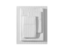 Vera Wang - Parure de lit pour Grand lit, en Coton de qualité supérieure Super Douce et Respirante avec taies d'oreiller Assorties, décoration d'intérieur à Rayures (Dobby Stripe Gris, Grand lit)