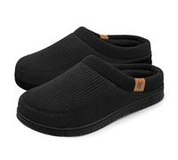 VeraCosy chaussons mocassins homme,Noir Mat, 40-41 EU