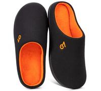 VeraCosy Hommes Chaussons à mémoire de Forme Bicolore | Mousse Mémoire, Lavable En Machine, Cadeaux Pour Papa, Semelle Antidérapante, Léger, Intérieur Et Extérieur