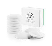 VERAMET® Butée Murale de Poignée Autocollante Butoir Adhesif Rond Butee Bumper Mural pour Protection Amortisseur Portes de Placard Cuisine Salle Bain Bureau Arrêt Lot de 10 60 mm Blanc -PG-078