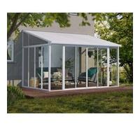 Canopia by Palram véranda Tonnelle de Jardin fermée en kit Sanremo 13.1m² . Structure en Aluminium Panneaux polycarbonate, résistant aux intempéries