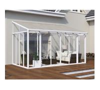 Véranda San Remo 12,54 m² blanche - longueur : 4m25 Longueur : 4m25, Largeur : 2m95 Blanc