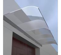 Véranda/terrasse De Auvent Marquise, 40 Cm, 50 Cm Transparent Canopée, Protection UV, Pluie, Neige, Abri, Feuille De Polycarbonate sans Supports(50 * 220cm/19 * 86in)