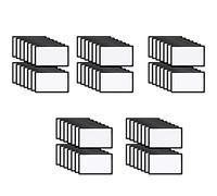 VERAWE Lot de 70 patchs de sublimation en tissu blanc à repasser Écussons rectangulaires vierges pour réparation de tissu pour vêtements, chapeaux