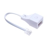 Verazquy Adaptateur de téléphone RJ11 vers BT - Adaptateur de câble de prise téléphonique femelle répartiteurs femelles prises britanniques convertisseur de câble téléphonique convertisseur FAX