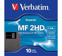 Verbatim 10 Disquettes 3,5" Haute densité Datalife MF 2HD 87410