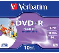 Verbatim 10 DVD + R 4,7 Go 16x boitier Étui à bijoux 10 St. bedruck (Video Game)