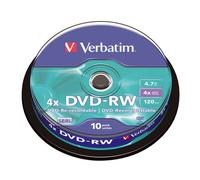 Verbatim 10 DVD-RW Verbatim Spindle 4,7 Go