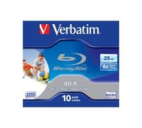 Verbatim BD-R SL 25GB 6x Printable 10 Pack Jewel Case 25 Go 10 pièce(s)