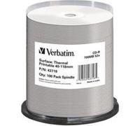Verbatim - 100 x CD-R - 700 Mo 52x - surface imprimable large, surface imprimable à transfert thermographique - spindle G
