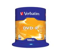 Verbatim - 100 x DVD-R - 4.7 Go 16x - argent mat - spindle