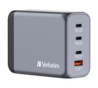Verbatim 200W UK/US/EU 4-Port GaN3 Wall Charger With Power Delivery