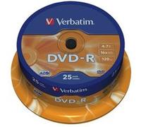 Verbatim - 25 x DVD-R - 4.7 Go 16x - argent mat - spindle G