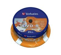 Verbatim 43538 DVD vierge 4,7 Go DVD-R 25 pièce(s)