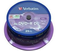 Verbatim - 25 x DVD+R DL - 8.5 Go 8x - argent mat - spindle G