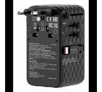 Verbatim 30186 Chargeur Secteur Universel Noir : 1x USB 2.0, 1x USB-C (Power Delivery 3.1, 70W), Charge Rapide (Quick Charge 4+, PPS), 100-250V