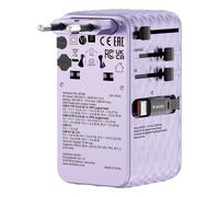 Verbatim Adaptateur secteur Charge 'n' Travel 70W GaN III universel 4 ports USB-C/USB violet