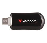 VERBATIM Flash Drive USB C 64GB Black