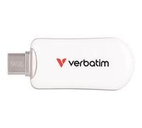 Verbatim Clé USB 30228 64 Go USB Type-C 3.2 Gen 1 (3.1) Lecture 100 Mo/s Écriture 25 Mo/s Blanc