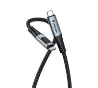 Verbatim 31848 : Câble USB-C vers USB-C 2.0, 1.2m, Noir, 0.48 Gbit/s, Power Delivery 100W, Indicateur LED de puissance, Renforcé Nylon, Compatible iPhone/Samsung/Redmi/Google/Sony/Oneplus
