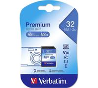 Verbatim 32GB SDHC, 32768 MB, Secure Digital haute capacité (SDHC), 10 MB/s