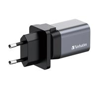 Verbatim 35W UK/US/EU 2-Port GaN Wall Charger With Power Delivery
