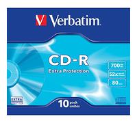 Verbatim 43415 CD-R 80 mn 52X 700 Mo Extra protection - Spindle de 10