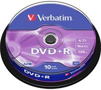 Verbatim DataLifePlus DVD+R 4,7 Go 16x Écriture unique Lot de 10