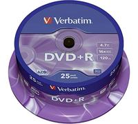 Verbatim DVD+R (43500) – 16x – Pack de 25