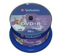 Verbatim 43512 4,7 Go 16x Large DVD+R Imprimable Par Jet D'Encre - 50pk