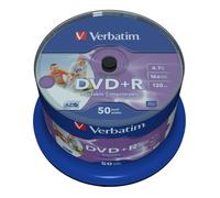 Verbatim (43512) : DVD+R 16x 50-pack : Printable Optical Media