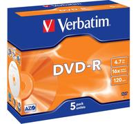 Verbatim DVD-R Matt Silver 4,7 Go 5 pièce(s)