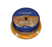 Verbatim 43522 - 25 x DVD-R - 4.7 Go 16x - argent mat - spindle