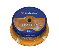 Verbatim 43522 - 25 x DVD-R - 4.7 Go 16x - argent mat - spindle