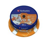 Verbatim 43538 DVD vierge 4,7 Go DVD-R 25 pièce(s)