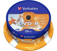 Verbatim 43538 DVD vierge 4,7 Go DVD-R 25 pièce(s)