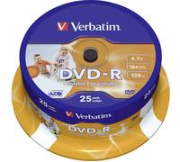 Verbatim 43538 DVD-R vierge 4.7 GB 25 pc(s) tour imprimable