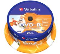 VERBATIM - 43538 - Spindle De DVD-R Imprimable 25 16X Gâteau 25